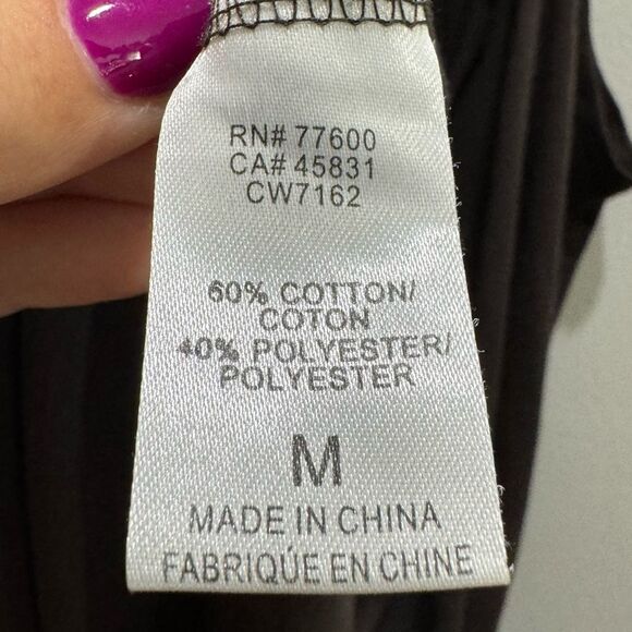 Chaser Vintage Jersey Knotted Drape Back Shirttail Tank Relaxed Medium - Picture 7 of 8